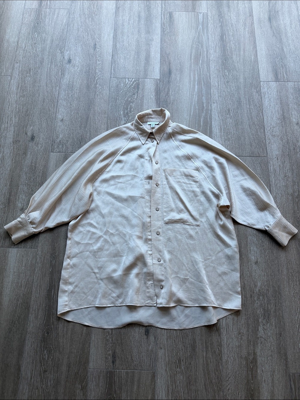 Topshop Women’s Oversized Button-Down Blouse - Size 4
